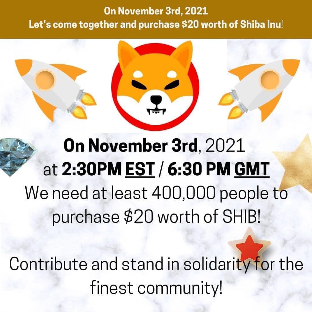 Oh shit will this be the day $SHIB hit .0001? .005? .01? 😱