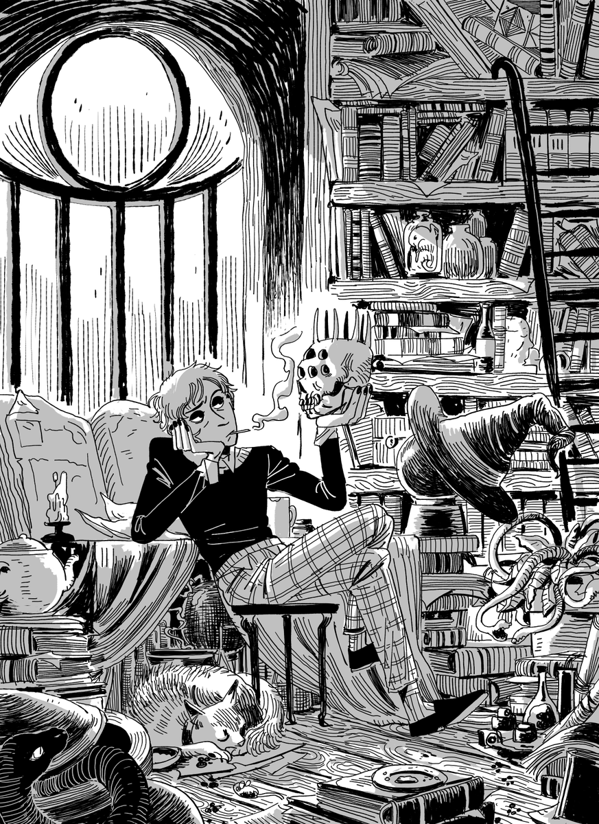 I really wanted to show these illustrations together. I started this mini-series to experiment more with greyscale and focus on composition + storytelling (+ I was sick of color, lol). 
I'm really glad I did it. 