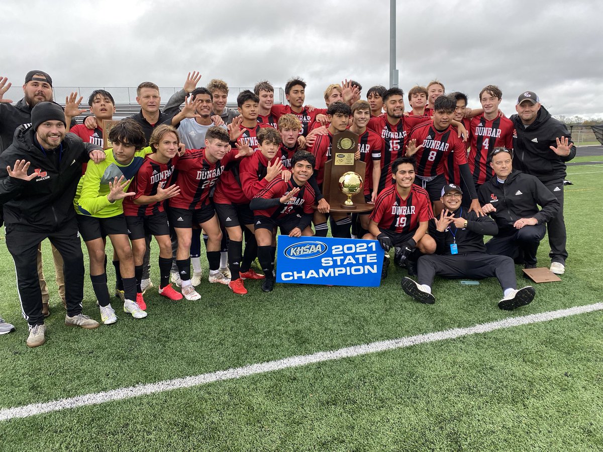 Congrats to Dunbar, boys state soccer champs, after knocking Off CovCath 2-1 in the finals. Highlights tonight on <a href="/wkytsports/">WKYT Sports</a>