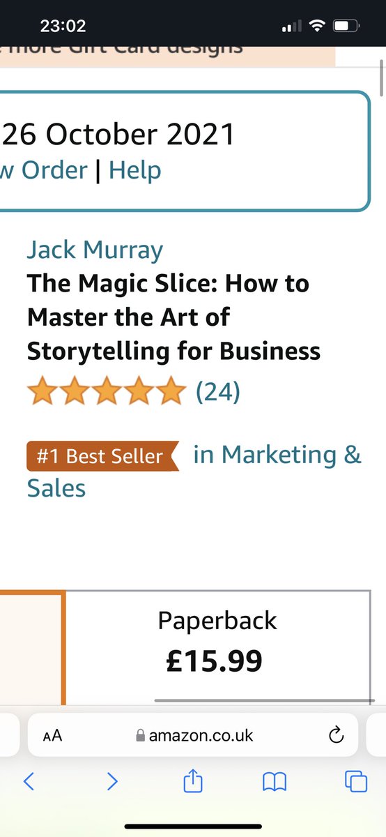 It’s been an amazing week. Thanks everyone on here for your support. ‘The Magic Slice.’ Is the best selling book in Amazon the Kindle store in three categories including Marketing and sales. 💪💪💪 you can get it here: geni.us/TheMagicSlice