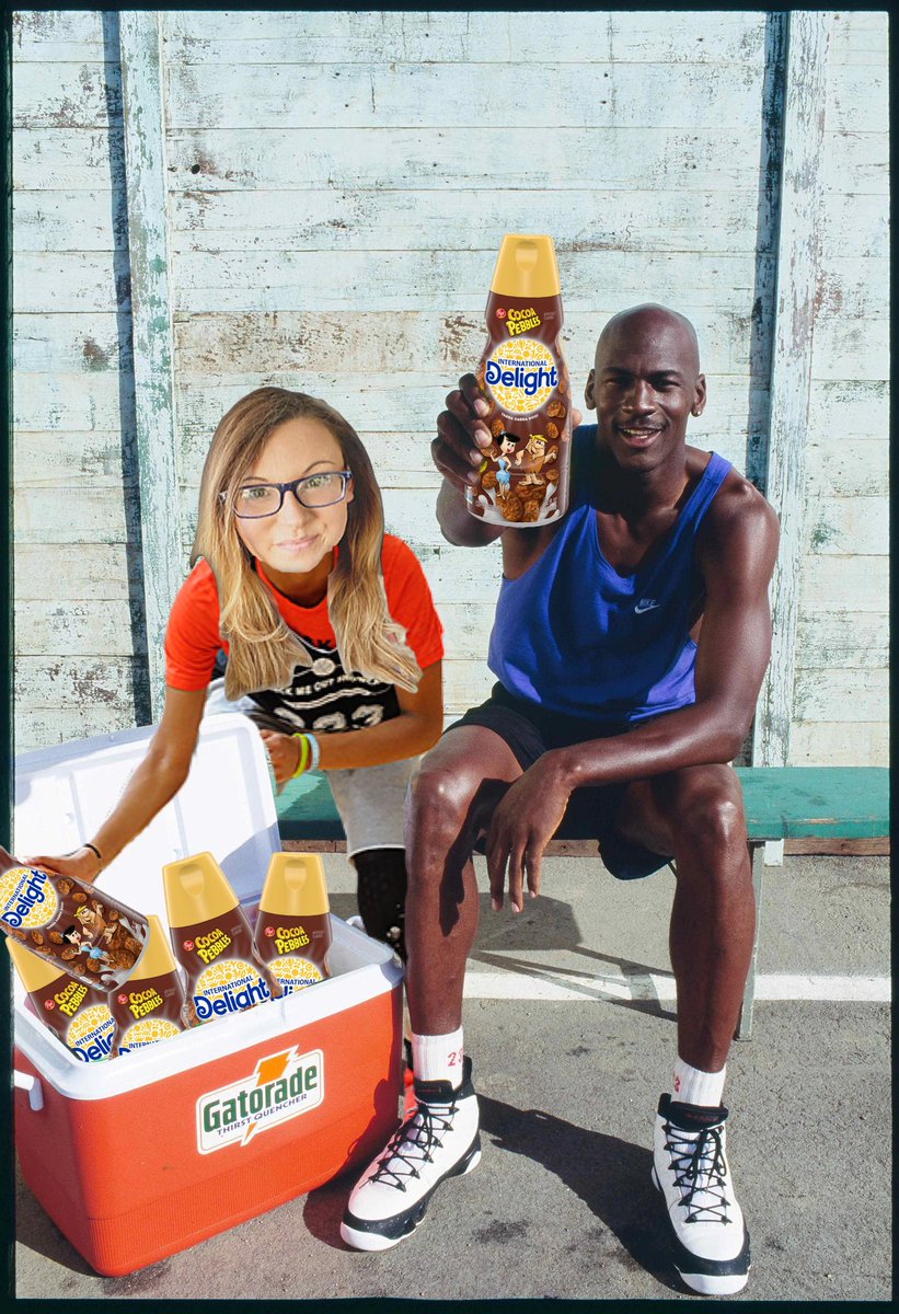 RebeccaPOMG's tweet photo. Me and all my besties love the cocoa pebbles flavor. @indelight , make sure the flavor boss knows. #coffee #pebblesforpoe @NBA @postcereals @Jumpman23 https://t.co/Y8JWmFj7Xp