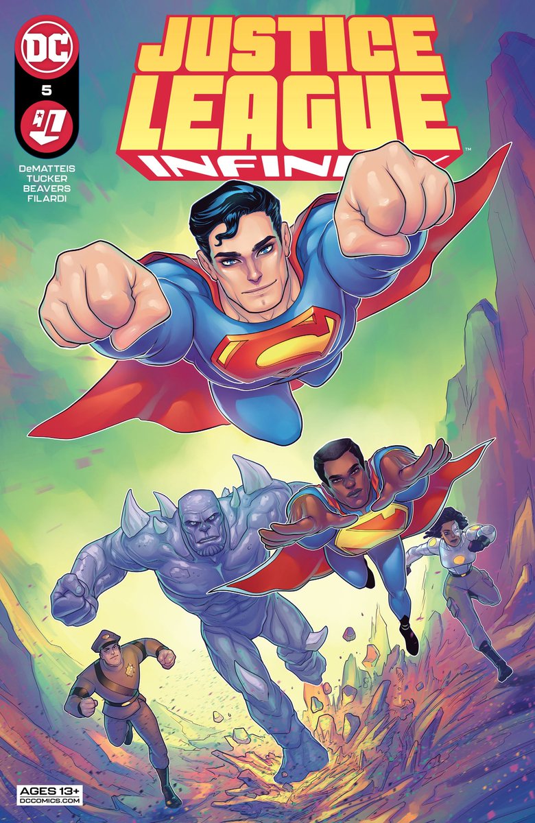 Justice League Infinity #5 will be available in comic shops and wherever you purchase your digital comics on Tuesday, November 2!
Art by Ethen Beavers 
Cover art by Meghan Hetrick
#JLReunion #JusticeLeagueInfinity