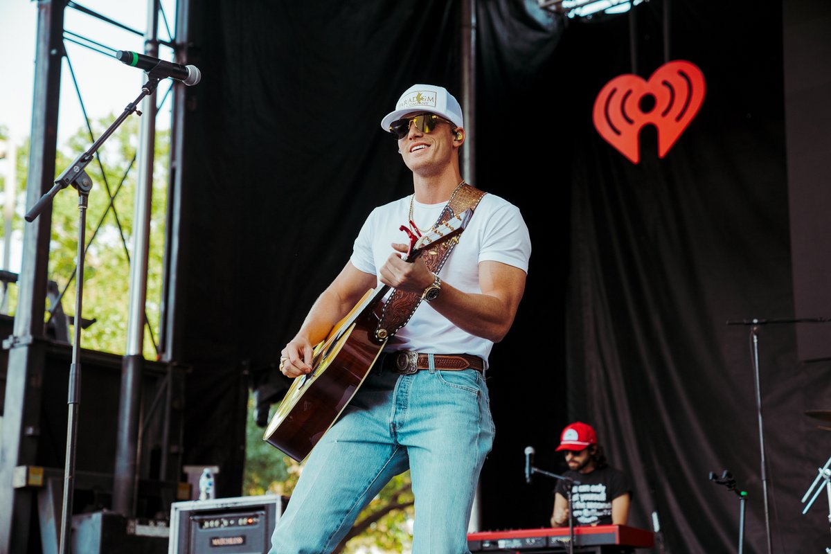 Just a guy & his guitar 🤩🎸

@ParkerMcCollum took our #iHeartCountry Daytime Village stage by storm today, y'all! 🙌

Watch it all go down LIVE in Austin at 8/7pm CT TONIGHT, only on @livexlive: ihe.art/dRhHF6m

[📷: @iq3photography]