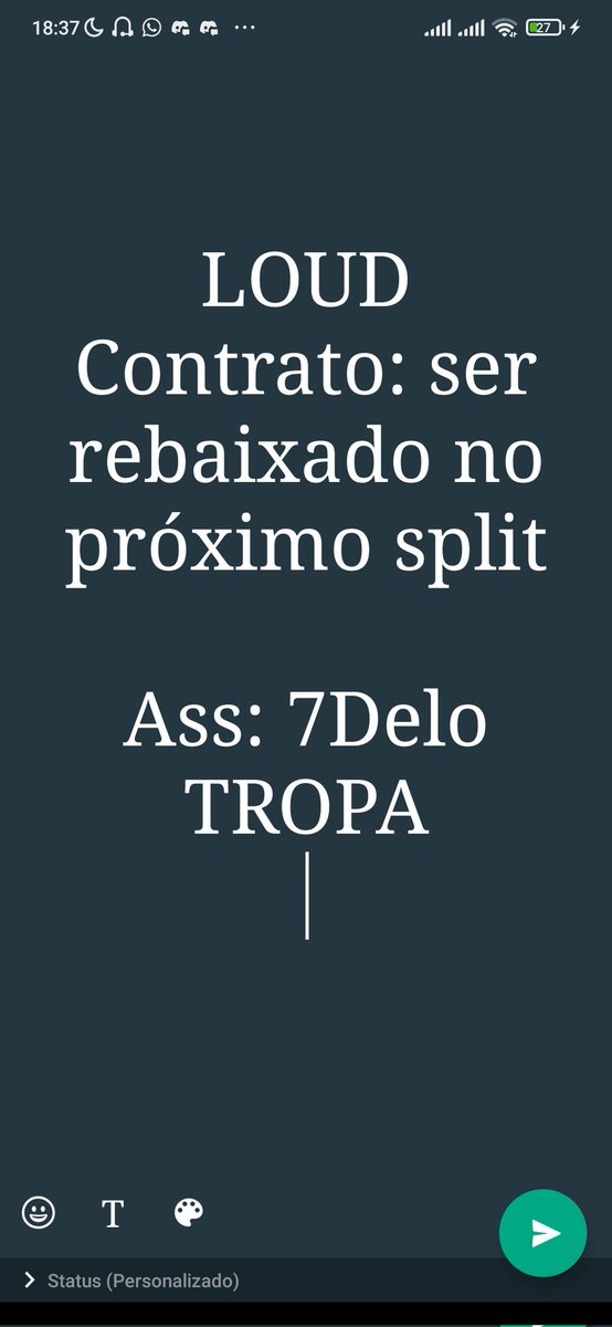 DtFlash_'s tweet image. Passando aqui só para deixa anotado e ver ser vamos seguir o contrato certinho @7Delo @crusherfooxi