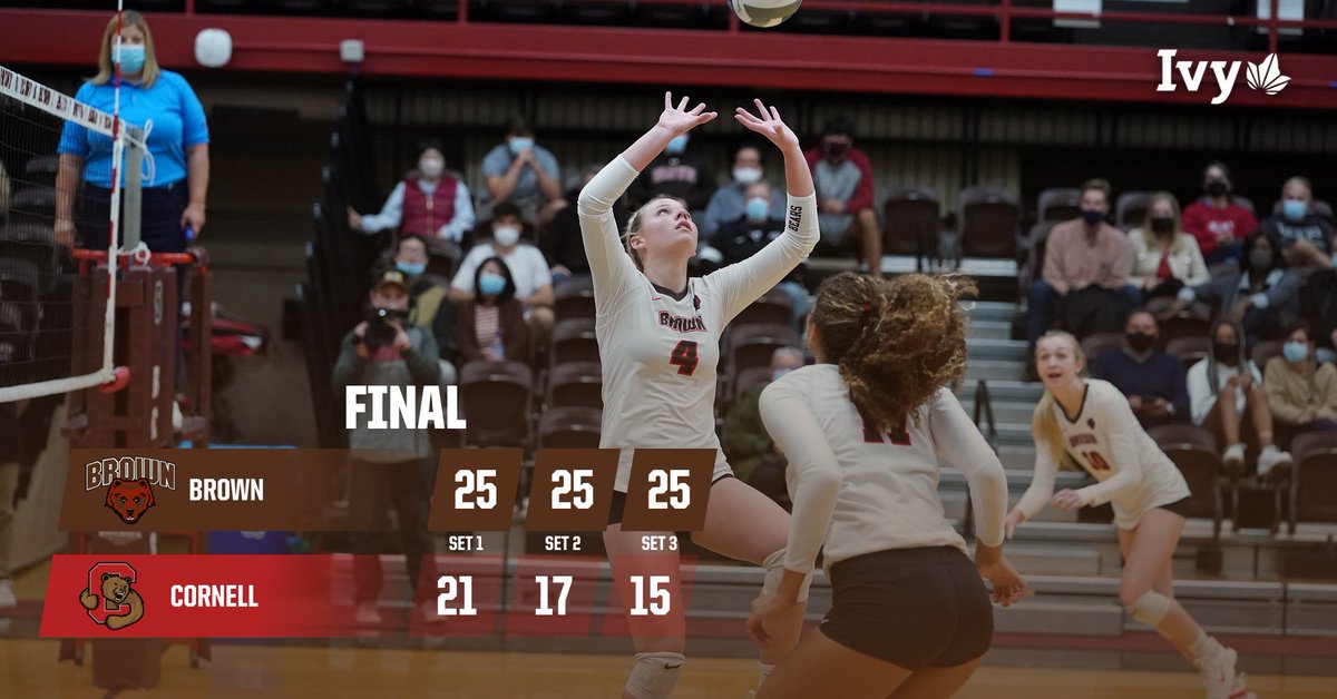 BrownU_VB's tweet photo. Back-to-back wins for the Bears!

#GoBruno https://t.co/uxEsTAo7sp