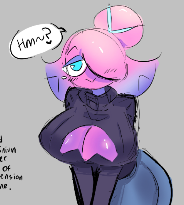 sketches of some @Glislock OCs and Centra 