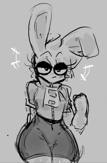 sketches of some @Glislock OCs and Centra 