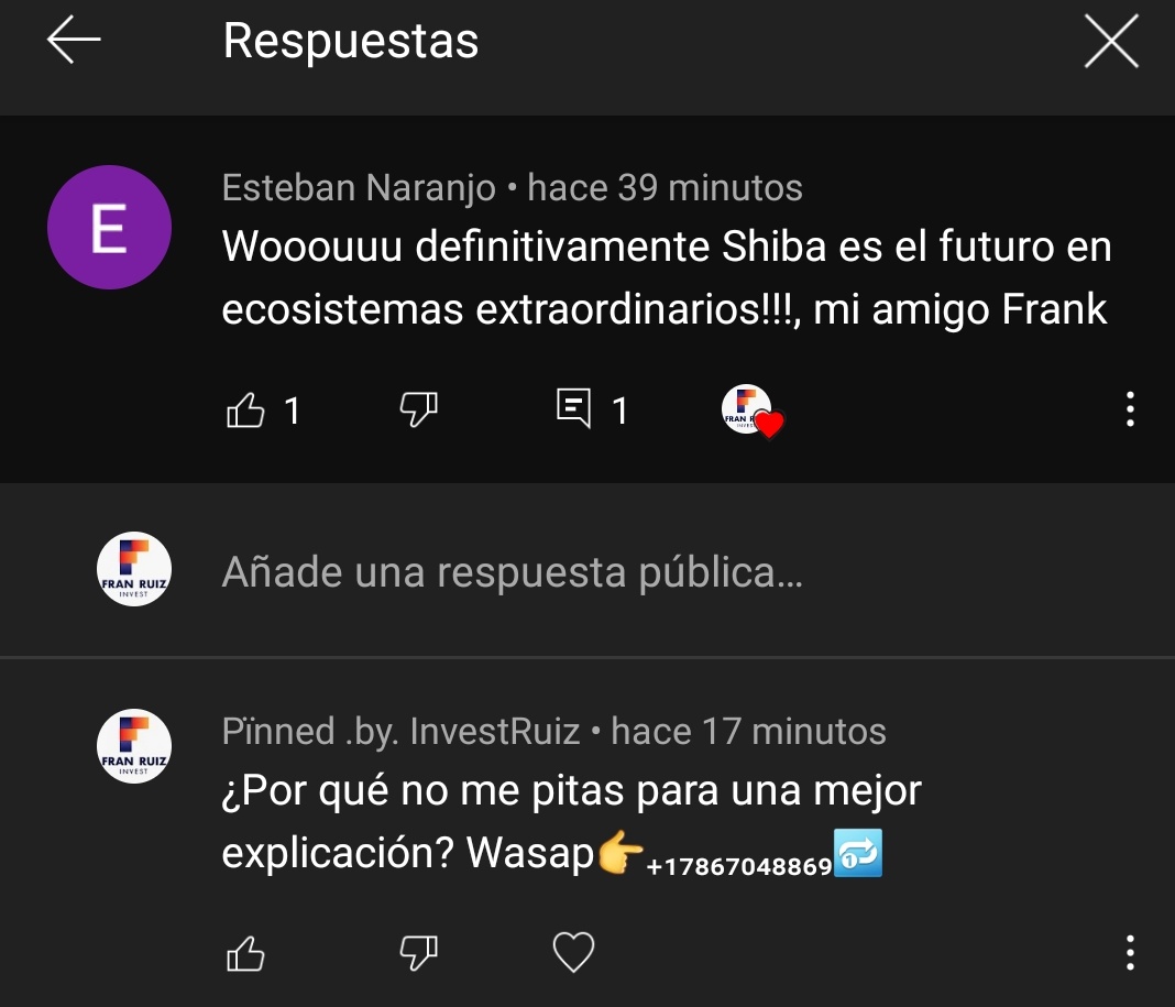 Por favor, esto es scam. Se hacen pasar por mi. No hagáis caso si el que responde en Youtube no es la misma cuenta que sube el vídeo.

Siento que esto ocurra amigos, intento evitarlo todo lo que puedo 😓