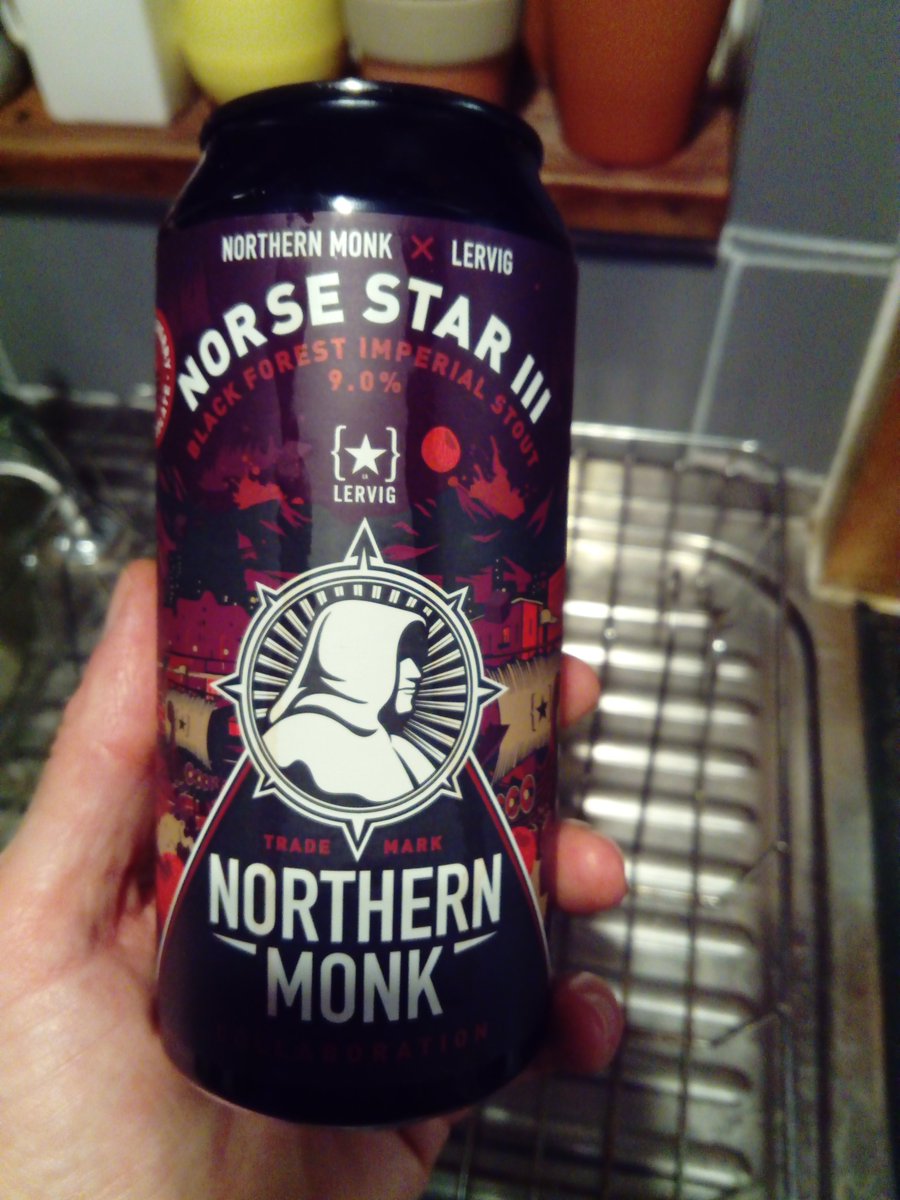 Oi oi, in the kitchen with Morrison Gaffney, he's pushed this tasty piss on me @NMBCo this is decent powerful piss, can't taste the black forest but I walking funny after dis #inhopswetrust #tastypiss #hopheadz