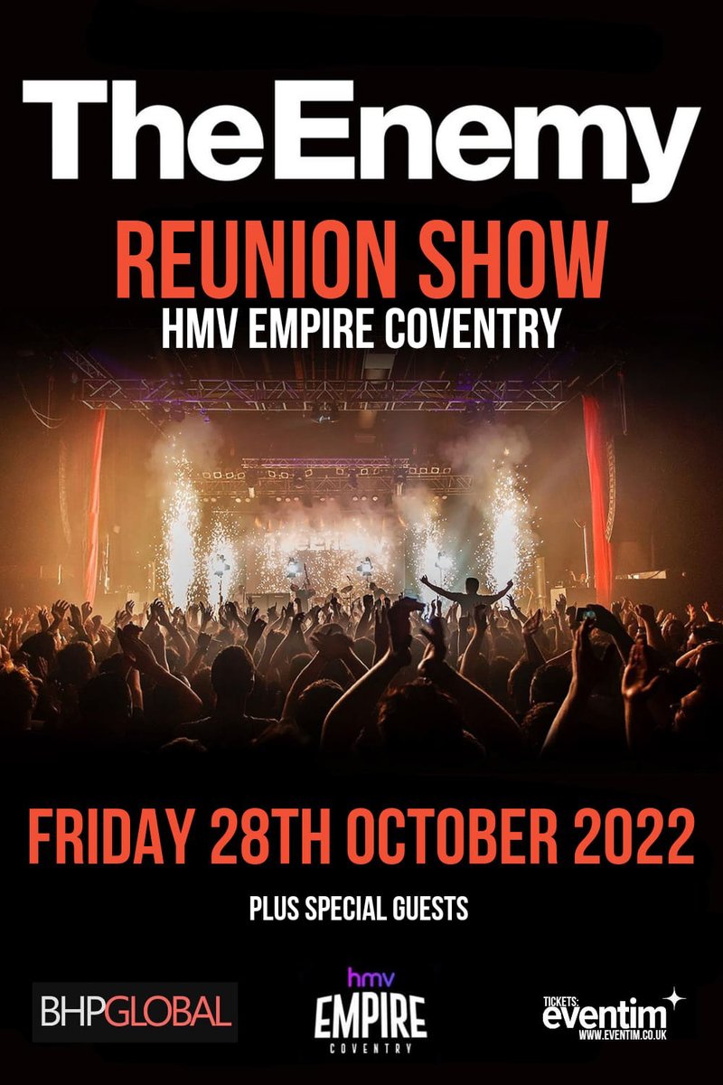 If there are any tickets left, they'll be here: bit.ly/theEnemyCov pic.x.com/vlqHylftJy