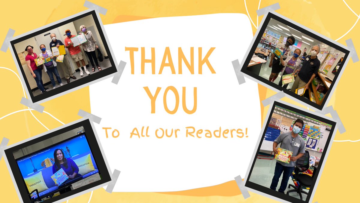 Special thank you to our readers Rotary Club of Miramar members and @yvettecolbourne for sharing the love of reading #browardreads #ReadfortheRecord @Daaron110 @SunshineMiramar @SunshineElem @browardschools