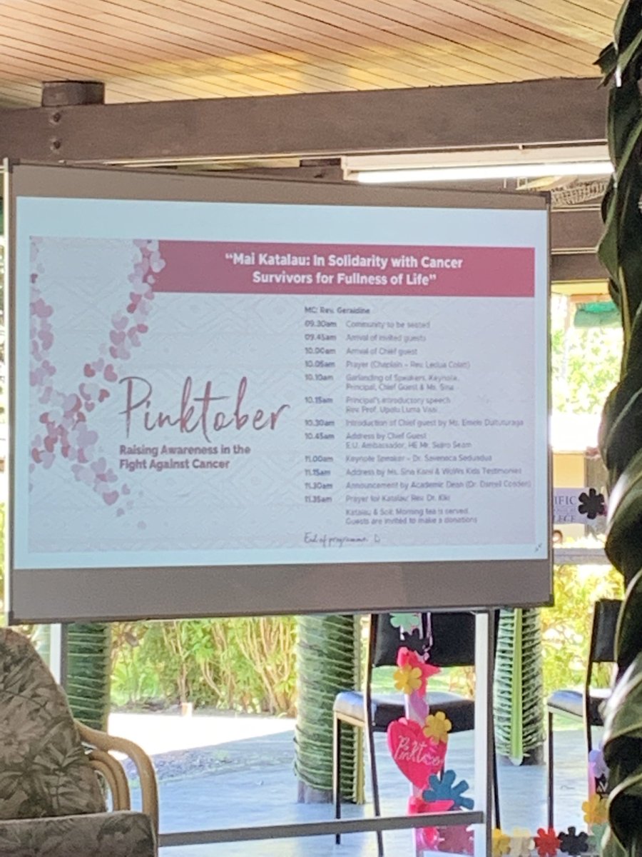 PaulWelsh_UK's tweet photo. What an absolute privilege it was to attend this morning’s fundraising event for ⁦@WOWSKidsFiji⁩ . As usual ⁦@miafilohivalu⁩  brought me to tears with her beautiful singing #pinktober https://t.co/Uaq0nRKzTE