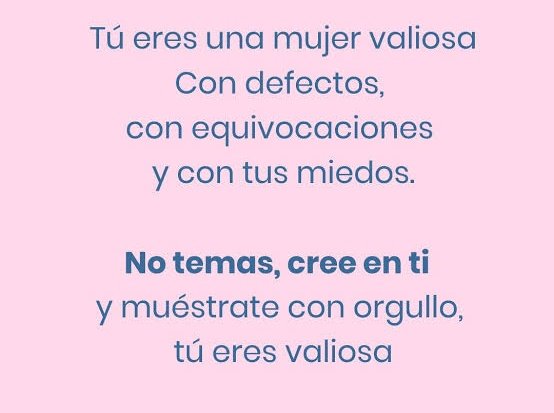 DulceHogarMX's tweet photo. Mujer, tú eres valiosa.
#FelizJueves
#28DeOctubre
#PoderosoPocoConocido https://t.co/8SjkHE2Zhc