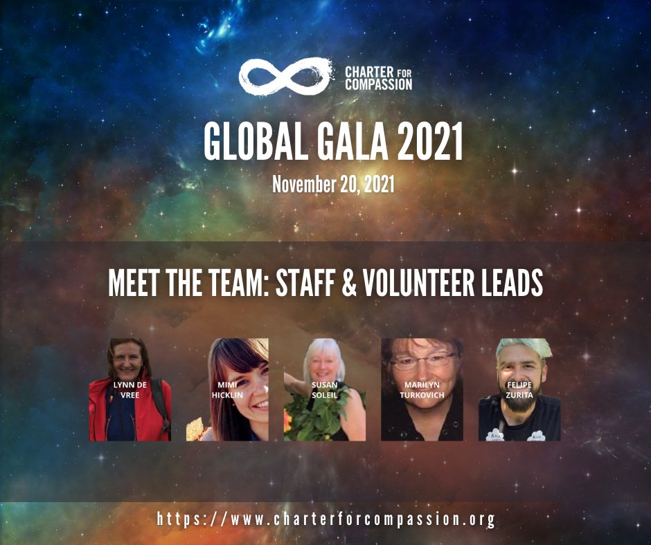 TheCharter's tweet photo. Meet part of the team behind this year's Global Gala, Staff and Lead Volunteers, and support the Charter by getting your tickets here: https://t.co/Nin07ghooK
♾
#GlobalCompassionCouncil #charterforcompassion #thisiscompassion #fundraiser https://t.co/9xOvdD20zR
