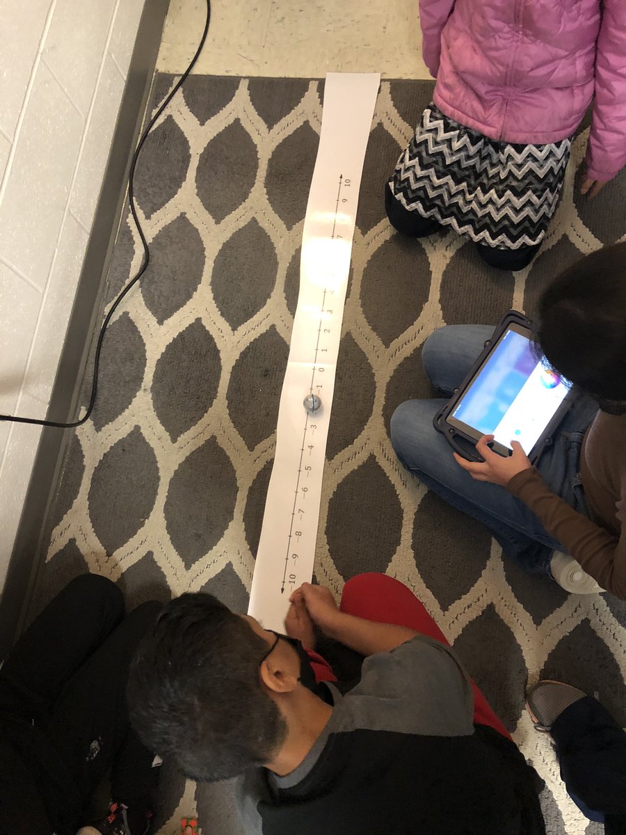 MrsDiamondLCPS's tweet photo. Modeling integer addition on the number line with #Spheros @JML_MS_Official https://t.co/ZLxIqD3HD5
