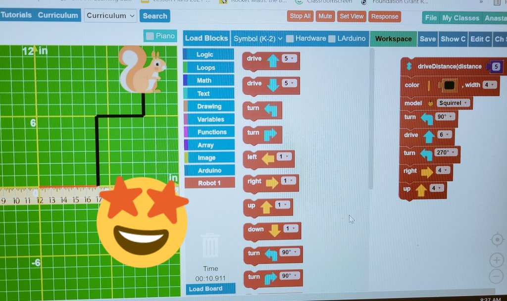 AnastasiaPosts's tweet photo. I just finished my RoboBlockly training, and it was great! I love the possibilities this interactive math, CSTEM, and Robotics program offers our mathematicians. This is a great opportunity for our scholars. #roboblockly #barobo #edtech #CSTEM #csufedtech #GirlsWhoCode https://t.co/Dbq3Vt0EzH