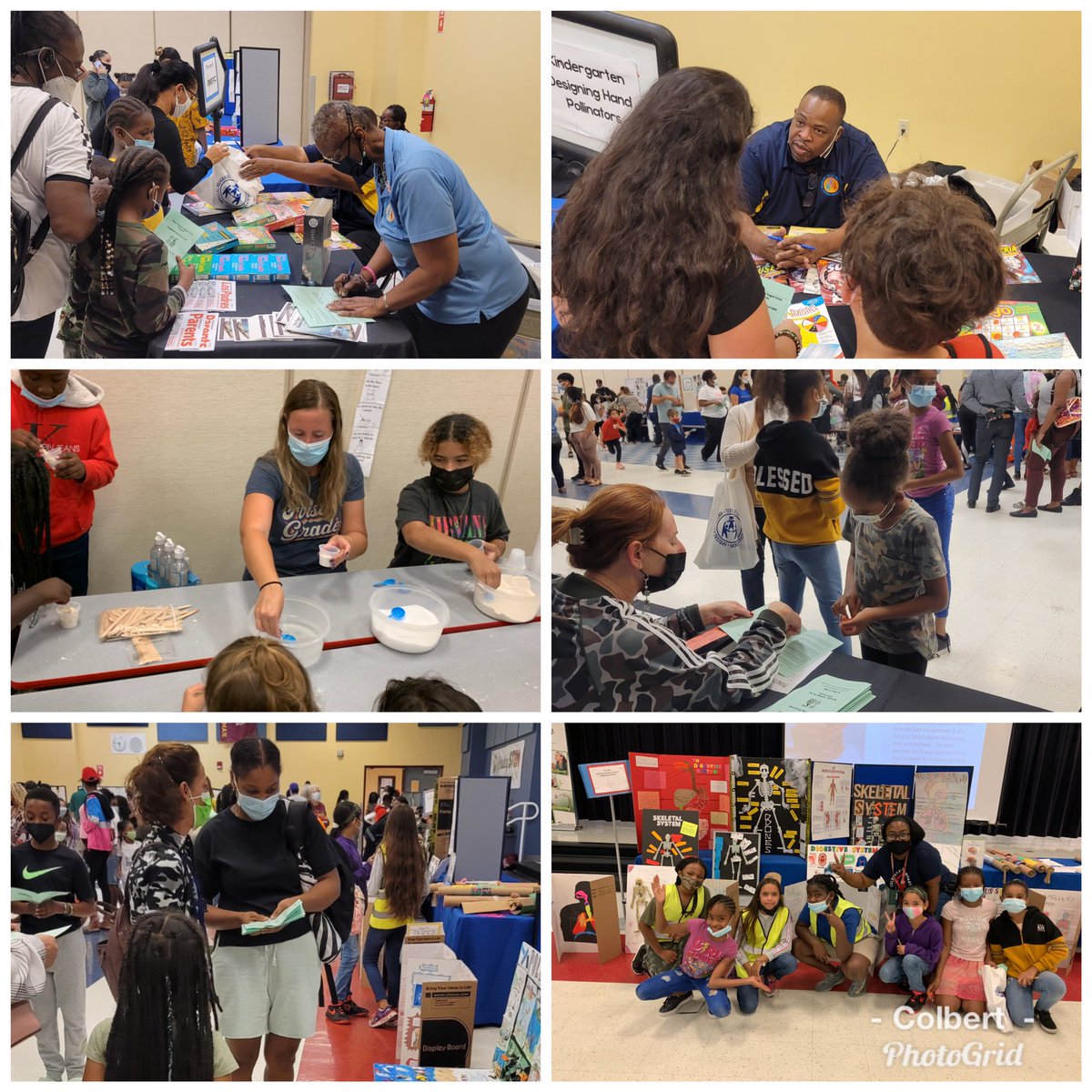 ColbertMagnet's tweet photo. Colbert families + EIE exhibits + knowledgeable student docents = STEM fun! What a way to kick off our first family event of the school year!#engineeringshowcase https://t.co/iVuy54KWLY