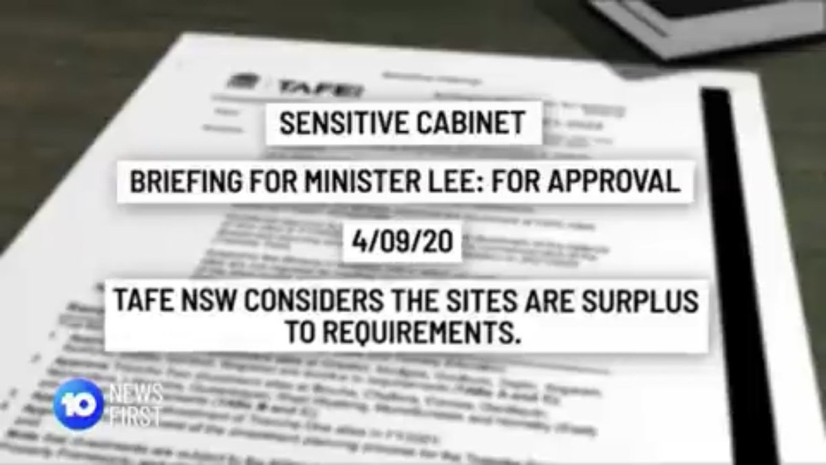 TAFEeducation's tweet photo. NSW TAFE Minister @GeoffLeeMP claims to know nothing about the sale of 19 TAFE colleges - despite being briefed only last month.
Time to go #SleepyGeoff. You are not up to the job & TAFE students deserve better. https://t.co/L9LGaendlq