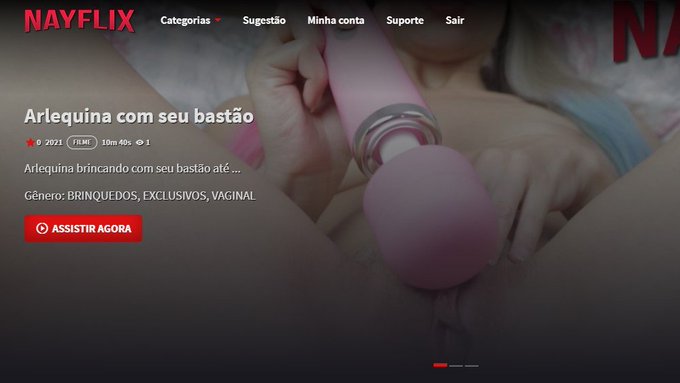 Video exclusivo da semana j&aacute; esta online 😌  Vem ver essa Arlequina brincando com o seu bast&atilde;o ⚾️   💜https://t