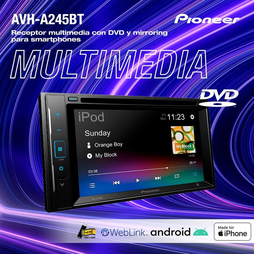 Pioneer_Latin's tweet photo. ¡La Serie A de pantallas Pioneer regresó renovada! Con WebLink 2.0 puedes hacer mirroring de tu teléfono inteligente Android (7.0 y superior) o iPhone (iOS 13.0 y superior) con control táctil a través de WebLink Cast.
#caraudio #soundcar #pioneercaraudio #sonidopro #autosonido https://t.co/eLxNvdCnNT