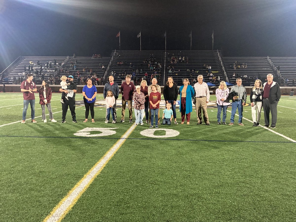 DennisKnightSMN's tweet photo. BC honoring the late Jim Walsh Sr., the legendary late BC football coach, with his family on the field @TheBC400 https://t.co/LLyq4kDAVQ