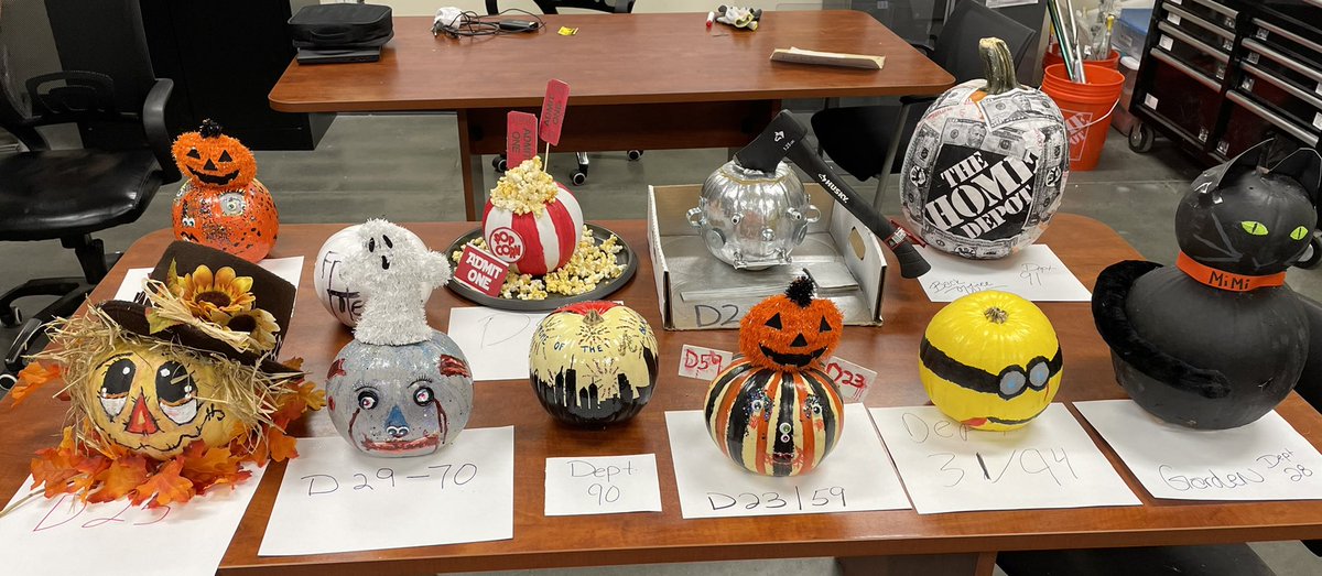 Pumpkin contest @0172, we got some very creative employees here.