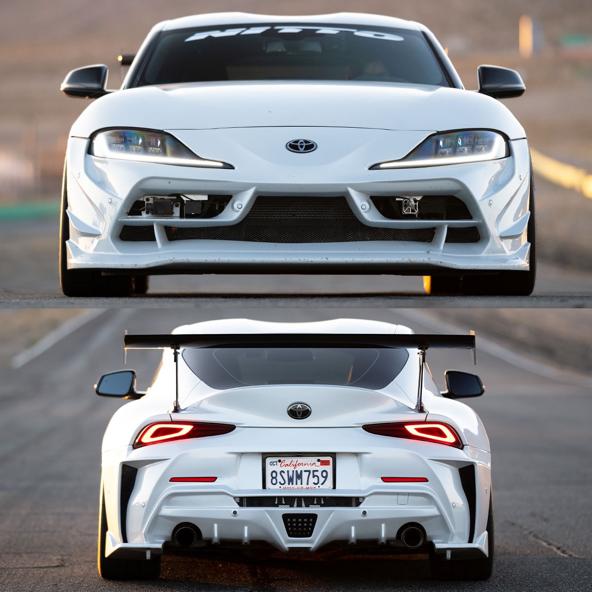 NittoTire's tweet photo. Supras are better on #NT01s 😌 Driver reveal at the end! ➡️ @hanubuu

#TeamNitto l #DriverBattles l #DrivingLineVideo l #Supra https://t.co/IaQju53dup