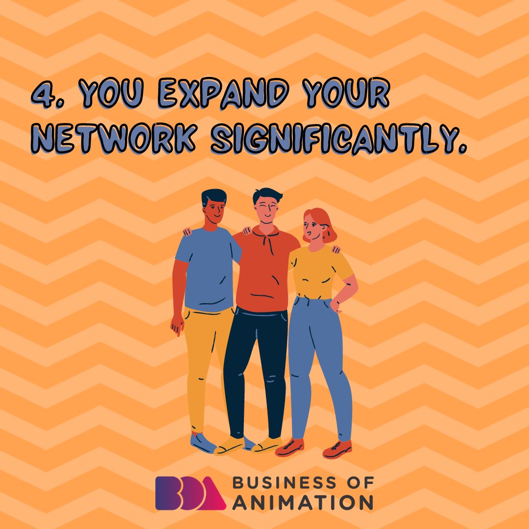 animationbiz's tweet photo. 3. You practice and improve what you know.
4. You expand your network significantly.
5. Either way, both can help you find a mentor.
#BenefitsOfInternships #BenefitsOfVolunteering #NetworkingforAnimators #AnimationBusiness #AnimatedBusiness #AnimatorsBusiness #AnimationStudio https://t.co/Z39Jl8Svxz