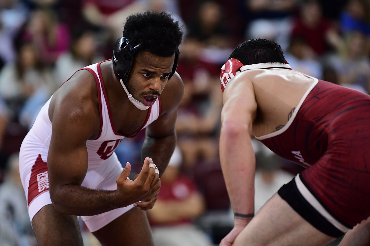 OU_Wrestling's tweet photo. A look back on last week's Red/White Scrimmage action. The next time you see us it will be the real deal 💪 

#Sooners | #OUDNA https://t.co/OygrUje74K