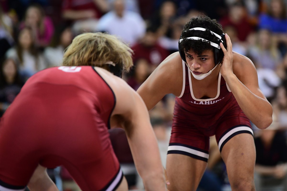 OU_Wrestling's tweet photo. A look back on last week's Red/White Scrimmage action. The next time you see us it will be the real deal 💪 

#Sooners | #OUDNA https://t.co/OygrUje74K
