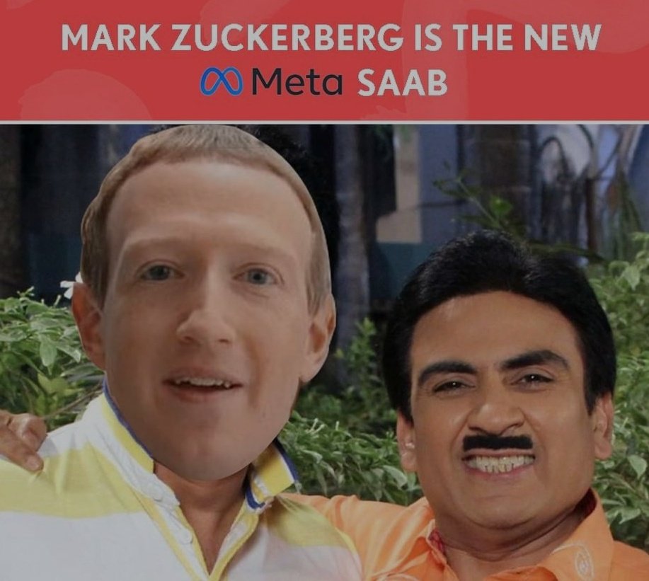 AyushVaishnavAV's tweet photo. #meta #MarkZuckerberg
Facebook changed company's name to meta meanwhile Jethalal:- https://t.co/3tnctHESuT
