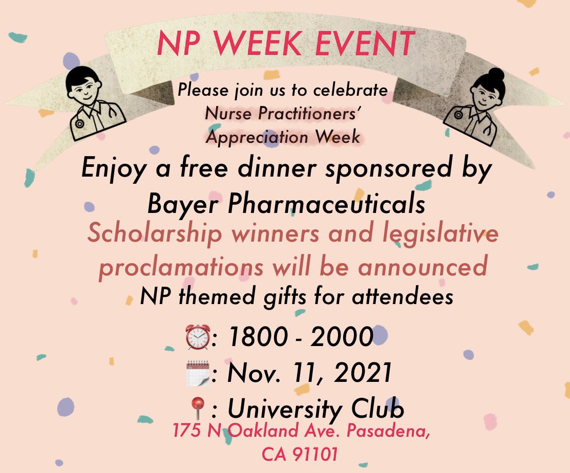 canp_gp's tweet photo. Register at https://t.co/80SXHOFwgA for our upcoming NP Week festivity https://t.co/1J2NVnDtUl