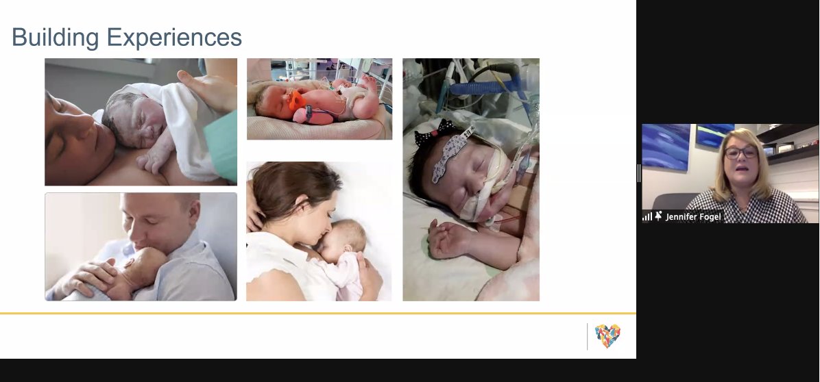 DrSamButler's tweet photo. @jenniferfogel4 explaining the importance of focusing on all aspects, including comfort and attachment with family, when working to improve feeding for children with CHD. 
@NPCQIC #npcqicvls https://t.co/UBtdsvk0oV
