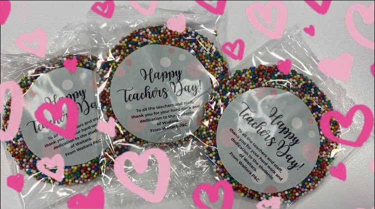 Happy Teacher’s Day! Thank you to our P&amp;C for the thoughtful gift for our Waitara teachers.