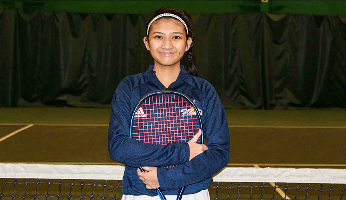 CSM_Omaha's tweet photo. A huge congratulations to the incredible Flames Tennis Sophomore, Renee Acena, who represented CSM at the prestigious ITA Cup this month! Acena was the only player from GPAC &amp; one of only 16 players in NAIA who made it to this national competition. 
🎾🔥 https://t.co/Tfch5Z3YdR https://t.co/wGfkvezH1P