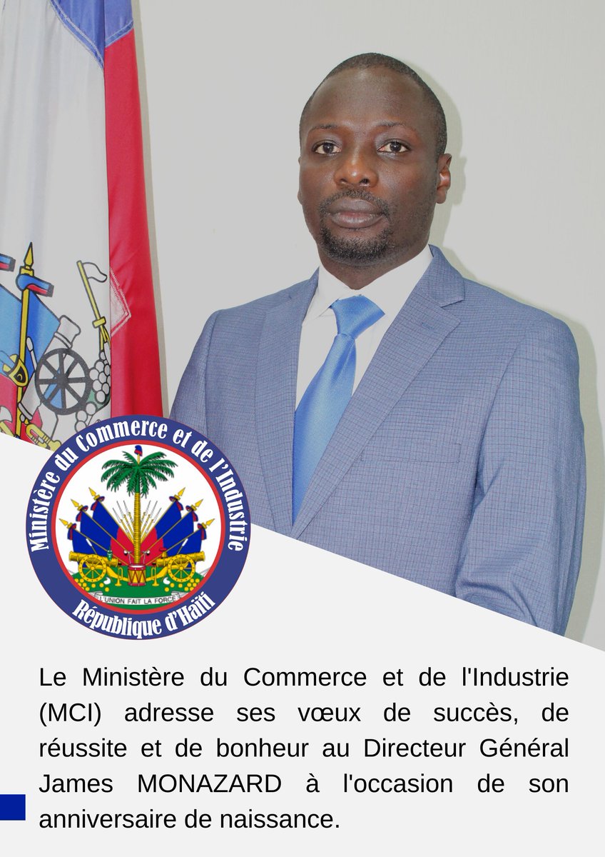 Le MCI souhaite un joyeux anniversaire au DG James Monazard.