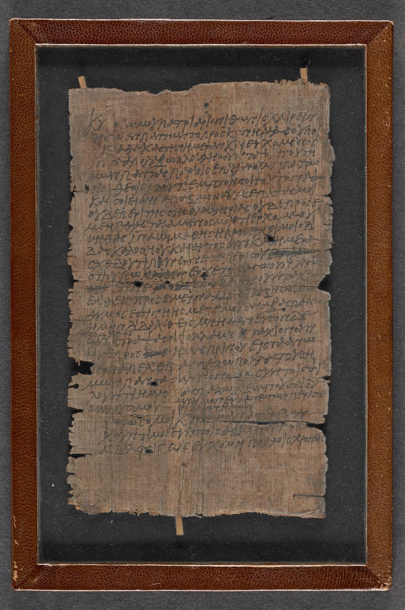 _Jess_Matthews's tweet photo. A short 🧵 on one of my absolute favourite pieces of evidence from the Roman world, which I finally found a picture of today (and am very excited about!): 

This letter was written by a schoolboy, named Thonis, in the 3rd century AD, Egypt. https://t.co/s25Mt4WJ1z