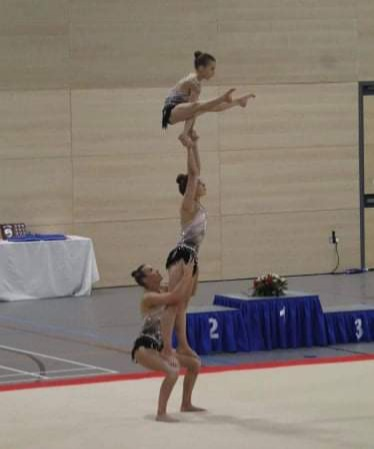Grange_Academy1's tweet photo. Huge congratulations to Grange Academy S5 pupil Rebecca Dickson and her fellow gymnastic teammates, Lily McBride (St Joseph's) and Anna Reid (Gargieston Primary) who won GOLD 🥇🥇🥇at the South Tyneside International Cup over the weekend. Fantastic result! https://t.co/QJDz4PWbYE