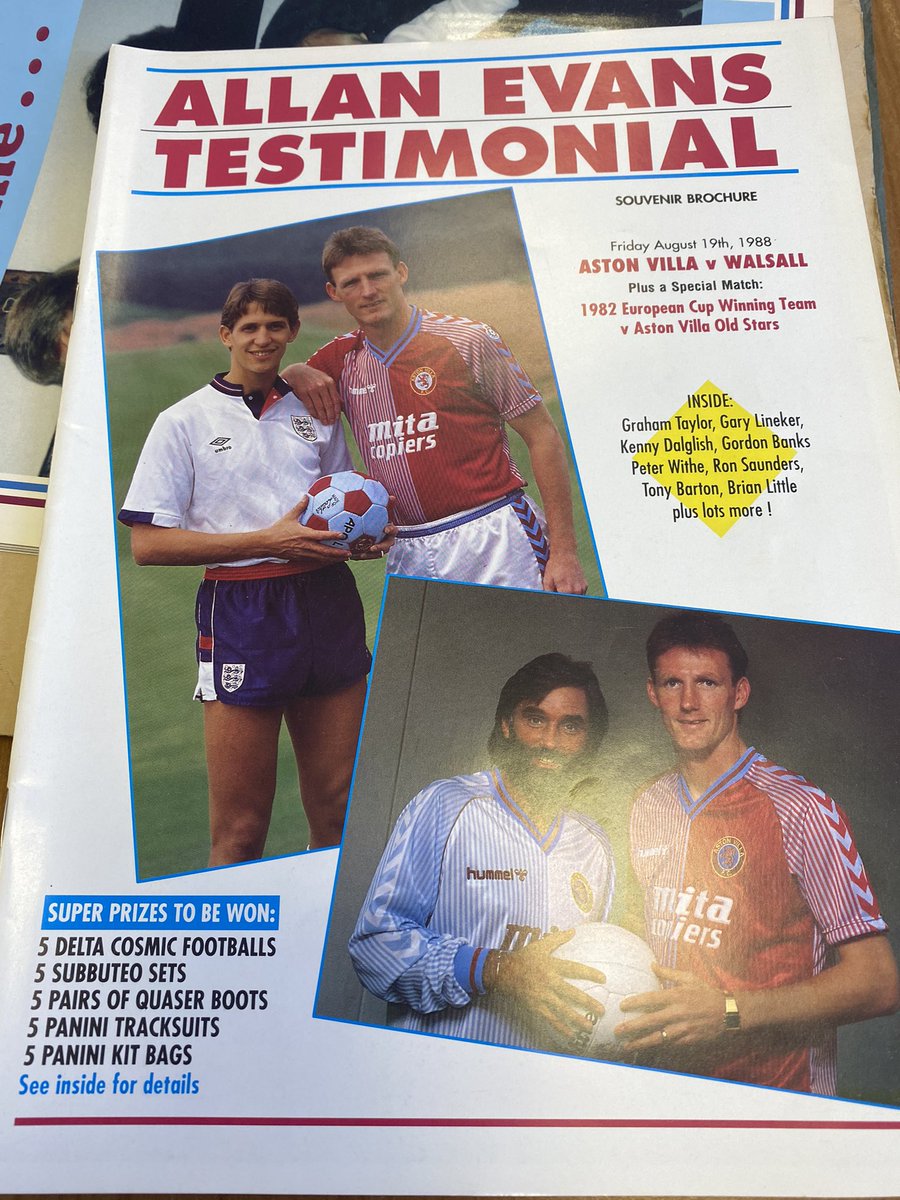 Check this out for a #ThrowbackThursday our half page sponsor for the Allan Evans Testimonial <a href="/AVFCOfficial/">Aston Villa</a> #avfc #utv #clarketransport #deliveringPromises