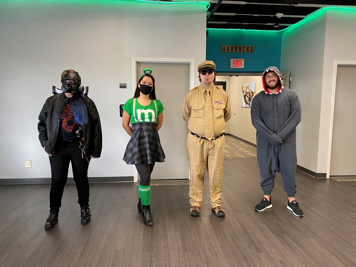 officialEAGLE6's tweet photo. The EAGLE6 team is officially ready for Halloween after our costume and pumpkin decorating contest!🎃 https://t.co/NfGvKdgqSU