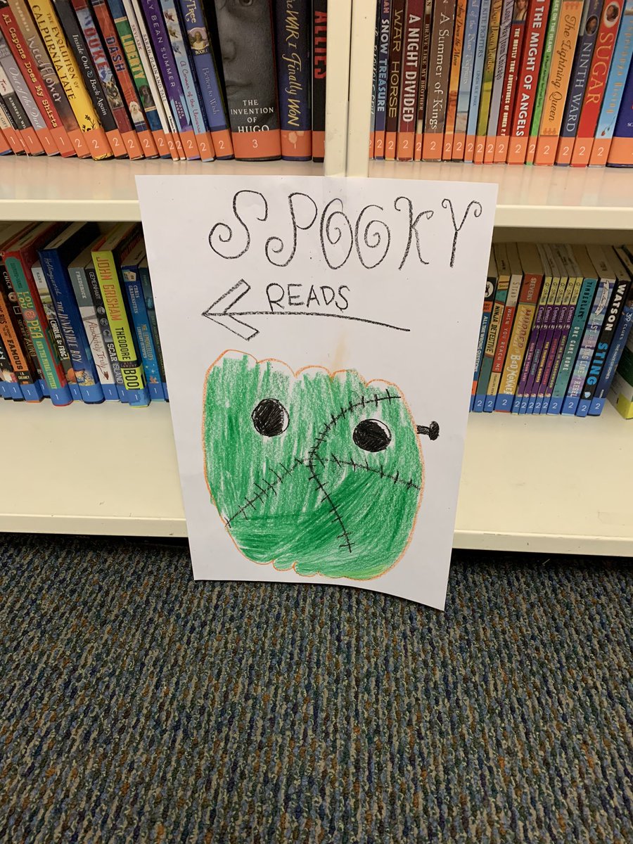 shender503's tweet photo. I love it when my class librarians make it their own! #glcsryan #GLRead20 https://t.co/STNvuN6qoy