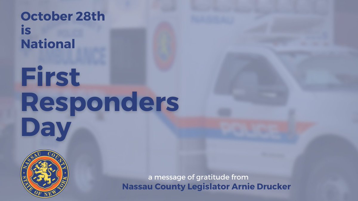 On National #FirstRespondersDay, we reaffirm our unending gratitude and commitment to advocating for all who serve and protect the public. I will continue to fight for those who place the health & safety of others above their own every day. #frontlineheroes #essentialworkers