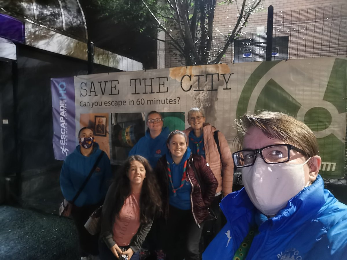 93rdTrefoil's tweet photo. Great night celebrating Hallowe'en @Escapade_HQ - unfortunately we didn't manage to save the city, but we did have a blast! https://t.co/jO5y8VWbsW