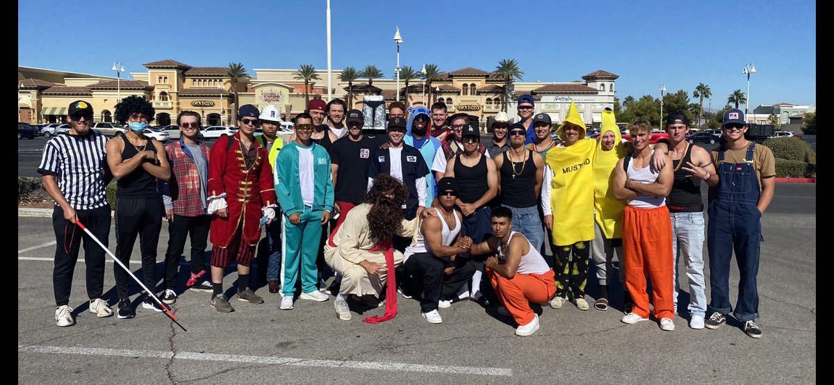CypressColl_BSB's tweet photo. The Chargers are in Vegas taking on @CSN_Baseball the next couple of days. First pitch this afternoon at 4 pm and tomorrow morning at 10 am. Happy early Halloween! https://t.co/bq1DgkTUJ3