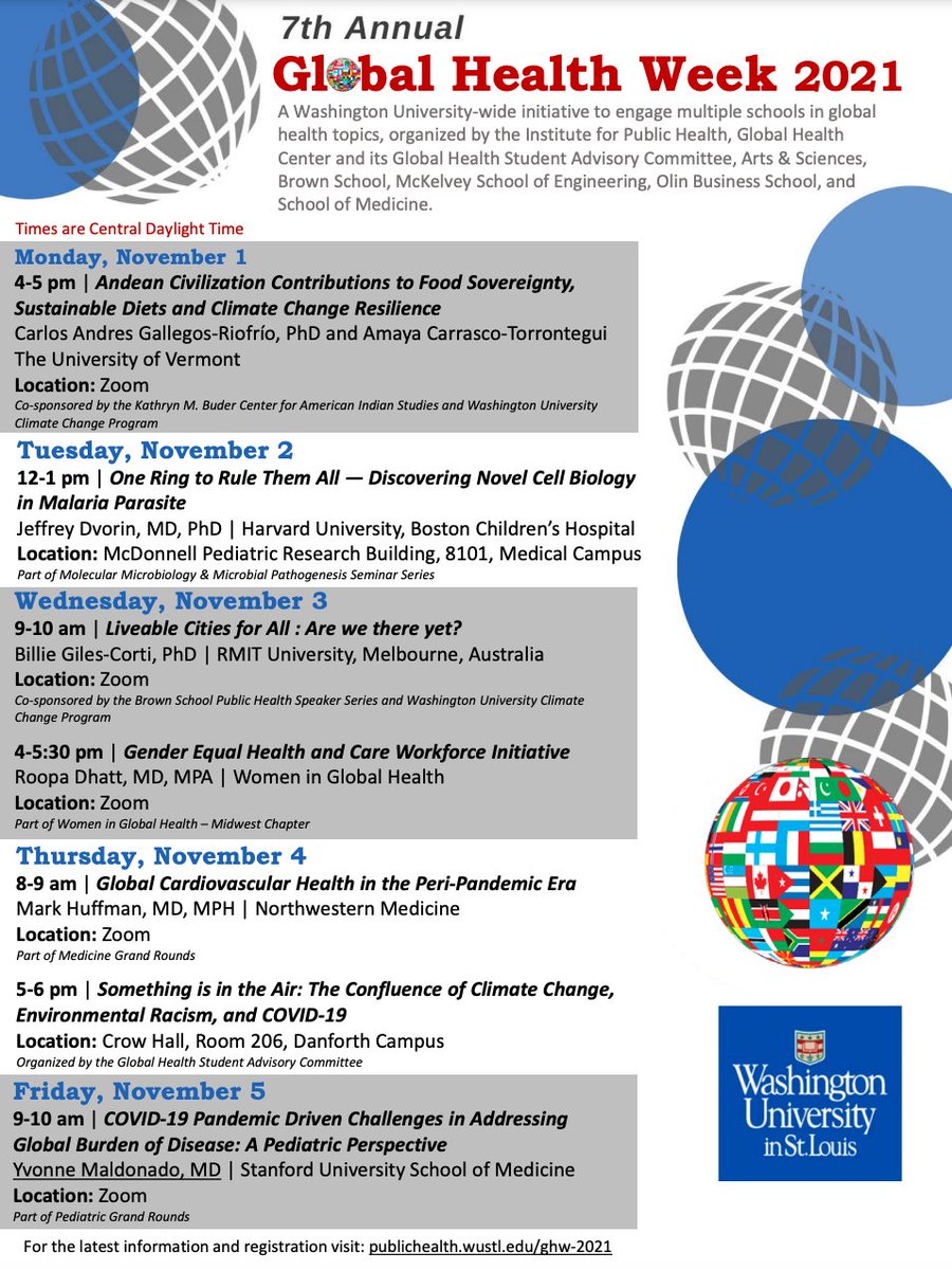 WGH-Midwest is co-hosting an event with WashU this upcoming week as part of their Global Health Week. Excitingly, we will be meeting with <a href="/RoopaDhatt/">Dr. Roopa Dhatt</a> !

Check out the other events, forward the flyers, and #engage by signing up via the link below! 

publichealth.wustl.edu/calendar_event…