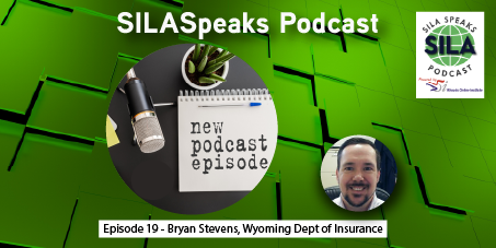 SilaSpeaks's tweet photo. This month's guest speaker is Bryan Stevens, Licensing Supervisor, Wyoming Department of Insurance. Learn about Bryan's path into the industry, and how they've been coping with all the pandemic-related changes.  https://t.co/vfj948vq3a https://t.co/EtAqYdW9Xo