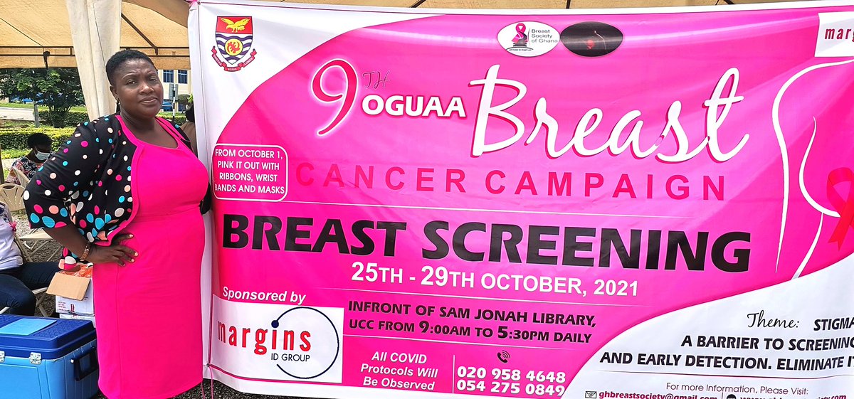 UccUog's tweet photo. Ladies of SSA-UoG, UCC Local undergoing Free Breast Screening Exercise at the Forecourt of Sam Jonah Library, UCC. https://t.co/g9hSN3XGUn