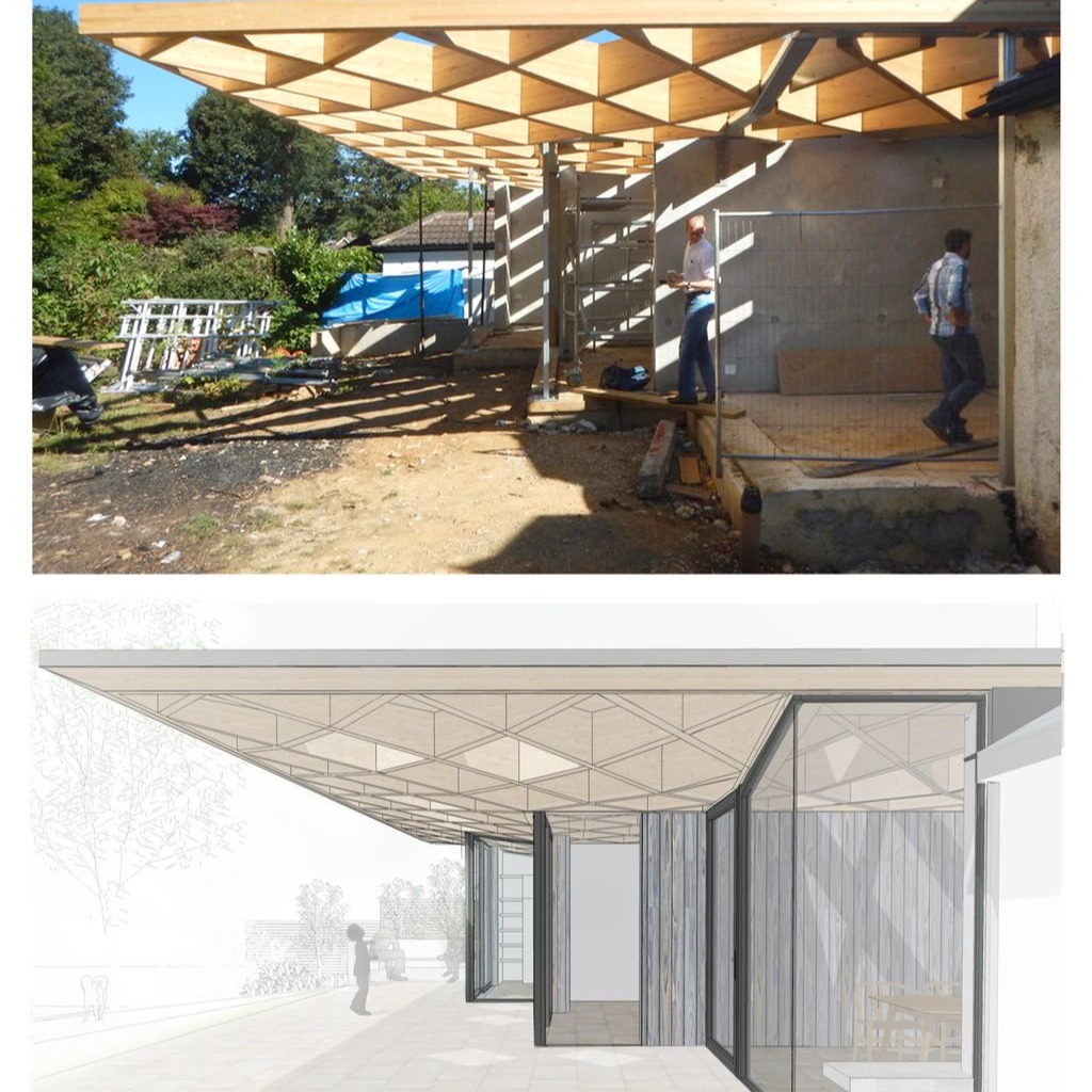 BucklandTimber's tweet photo. This project had a complex, interwoven glulam roof structure, providing a visually dynamic piece of architectural design that also had the structural integrity for a huge five-metre cantilever.
#glulamstructure #glulamconstruction #glulambuild #glulamtimber #glulambeams #timber https://t.co/LUYPuSdzcb
