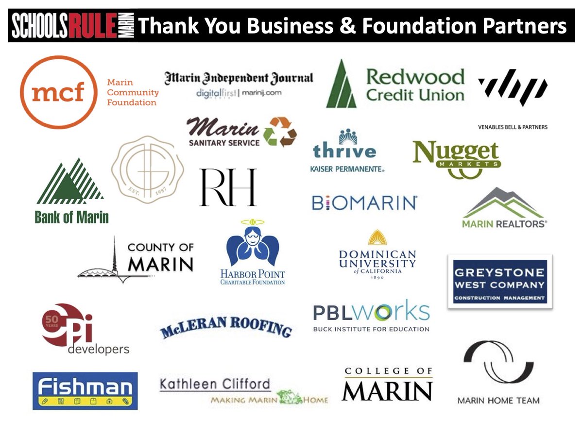 burkemaryjane's tweet photo. Thank YOU to our sponsors &amp; donors of @SchoolsRule! Yesterday's event is a testament of how the Marin community joins forces to support one another, which includes the support of school programs that lead to equitable opportunities for our amazing students. With deep gratitude! https://t.co/Jp1e4oHRVX