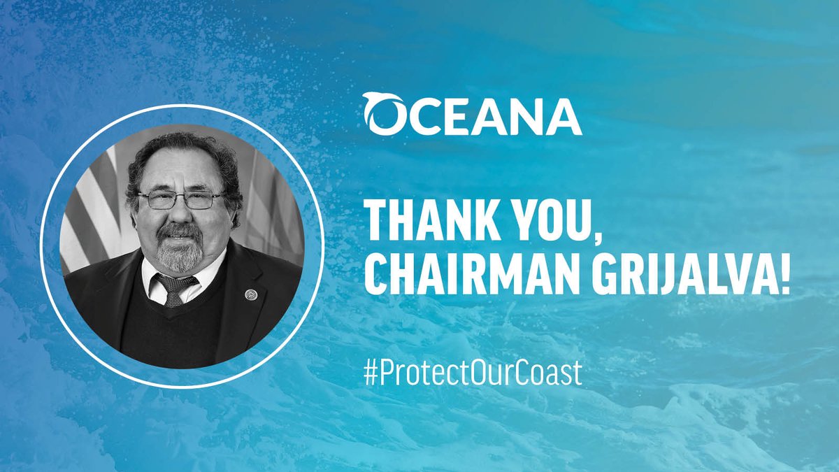 Thank you Chairman <a href="/RepRaulGrijalva/">Raul M. Grijalva</a> for your leadership in <a href="/NRDems/">Natural Resources Democrats</a> to end new offshore drilling in most federal waters! Ending drilling is good for our ocean, climate, and coastal economies. #ProtectOurCoast #BuildBackBetter